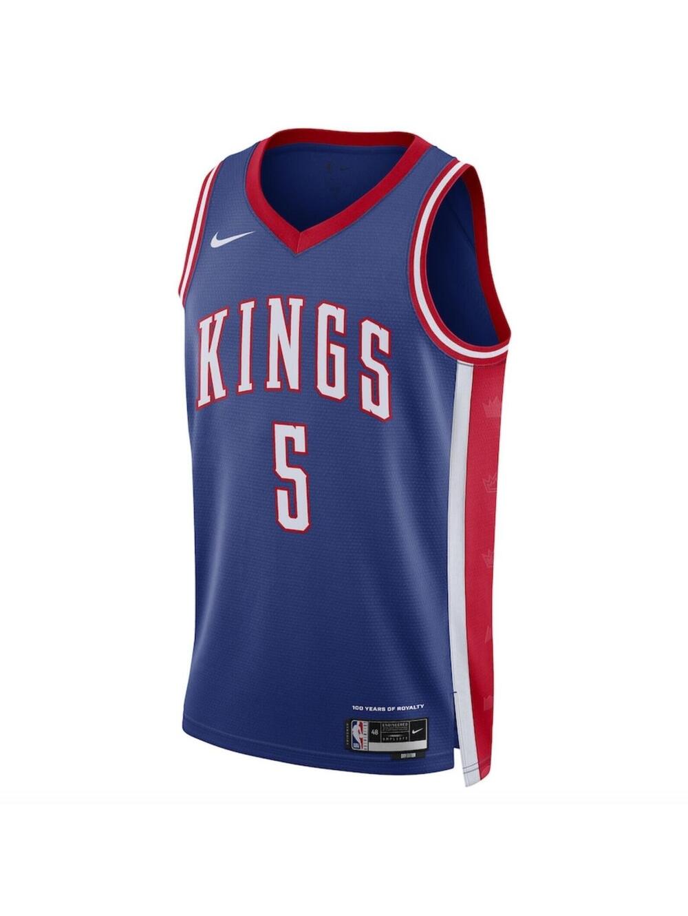 C226 Nike NBA Sacramento Kings De'Aaron Fox #5 City Swingman Jersey Youth S NWT